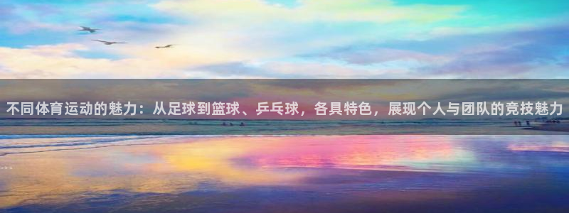 JJB竞技宝官网下载平台注册：不同体育运动的魅力：从足球到篮